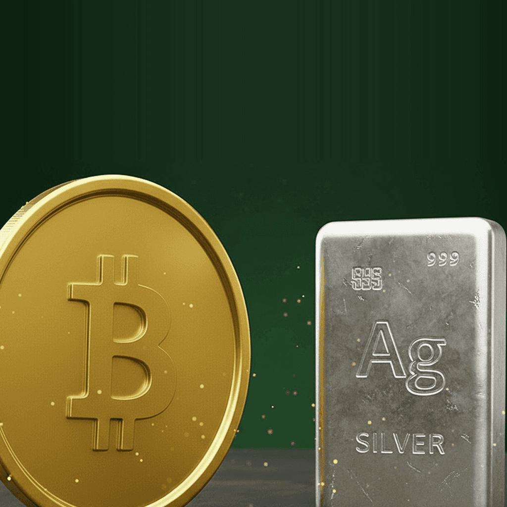 Zal Silver eerst 100 bereiken of Bitcoin eerst 100k? card icon