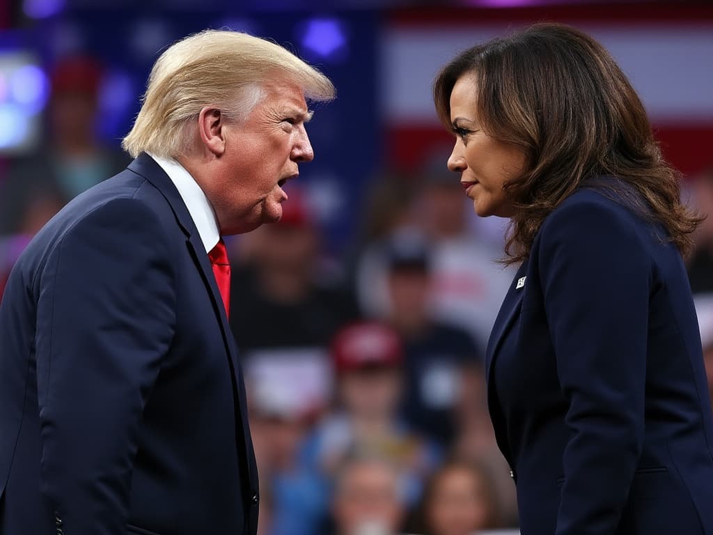Trump and Harris shake hands at first debate?