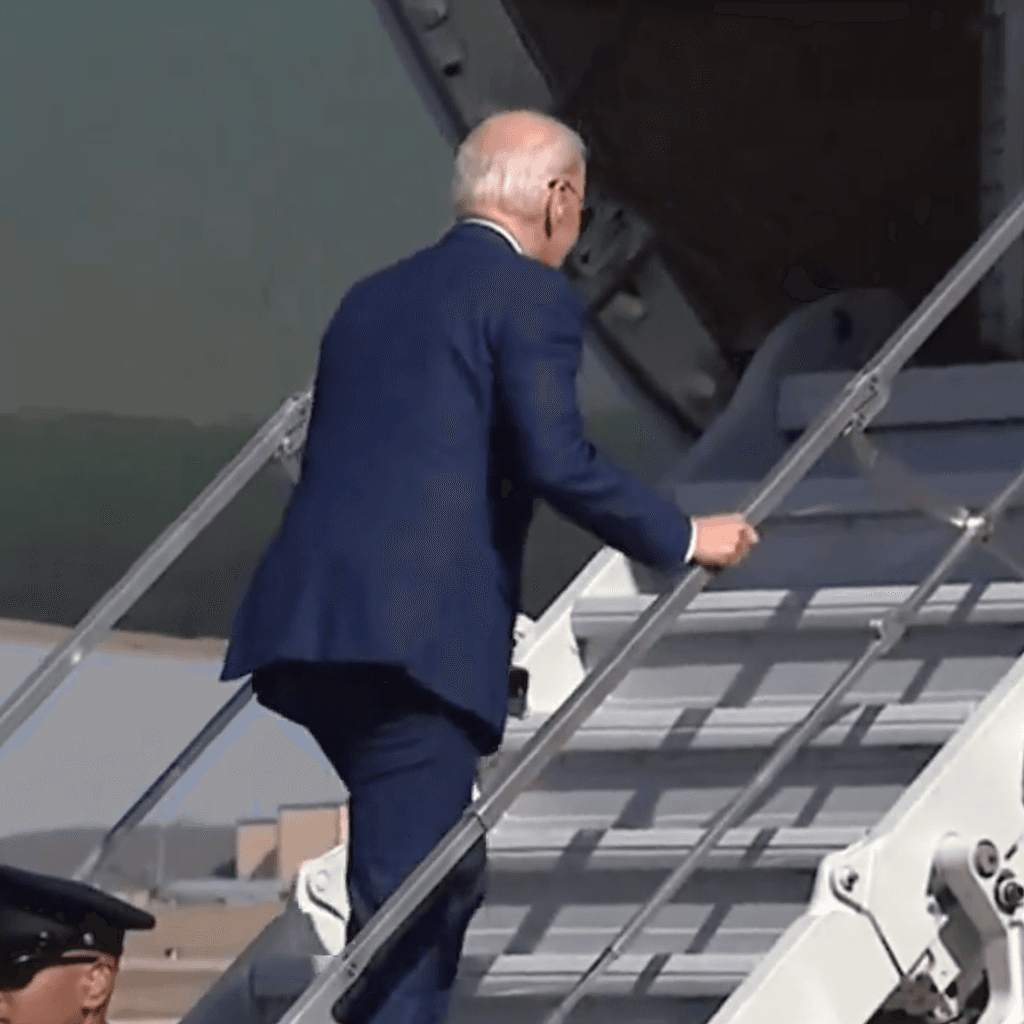 Will Biden trip on a staircase again this week?