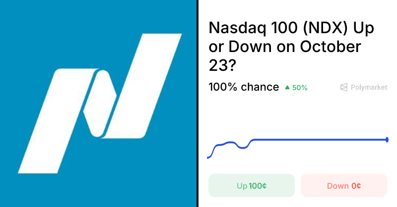 Nasdaq 100 (NDX) Up or Down on October 23?