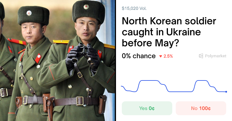 North Korean soldier caught in Ukraine before May?